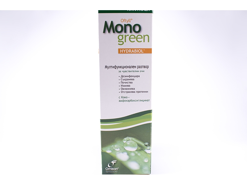 Разтвор за контактни лещи Oftyll Mono Green 500ml.